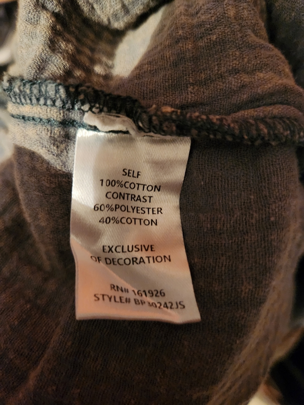 Blue Velvet Olive Patchwork Drawstring Pants - Picture 11 of 11
